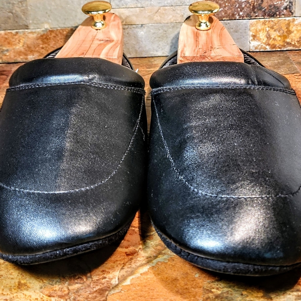 Black ( MT-Brand )-House Slippers •Style : Baldy Blk • (Size : M- 9 /10 ) •